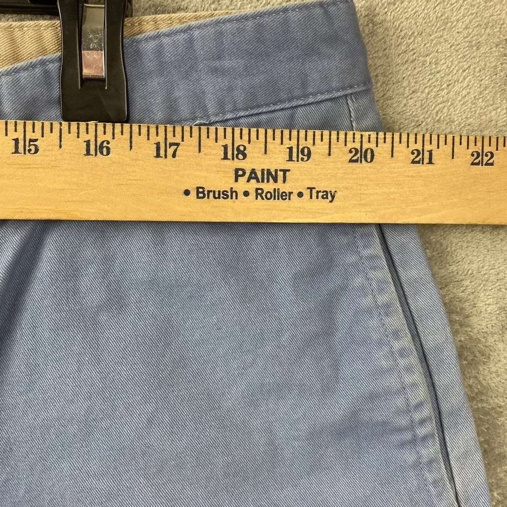 Chaps Mens 40 Blue Chino Shorts